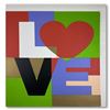 Image 1 : Steve Kaufman (1960-2010), "LOVE" Hand Signed and Numbered Limited Edition Hand Pulled silkscreen mi