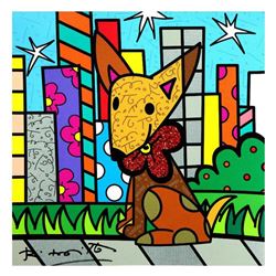 Romero Britto  Mexicana  Hand Signed Limited Edition Giclee on Canvas; Authenticated