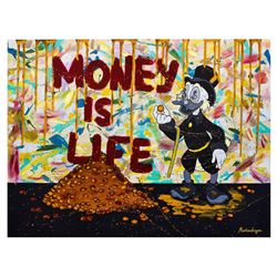 Nastya Rovenskaya- Mixed Media "Money is Life"