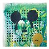 Image 1 : Gail Rodgers, "Mickey Mouse" Hand Signed Original Hand Pulled Silkscreen Mixed Media on Canvas with 