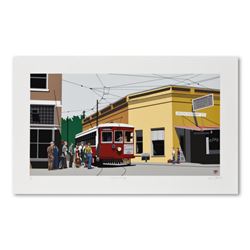 Armond Fields (1930-2008), "Fieldsville Trolley" Limited Edition Hand Pulled Original Serigraph, Num