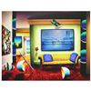 Image 1 : Ferjo, "Salon of Beauty" Original Painting on Canvas, Hand Signed with Letter of Authenticity.