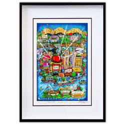 Charles Fazzino- 3D Construction Silkscreen Serigraph "There's Music... New Jersey, New York, Long I