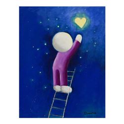 Dvoris, Original Mixed Media Acrylic Painting on Canvas, Hand Signed with Letter of Authenticity.