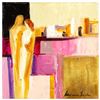 Image 1 : Adriana Naveh, "Deep in Emotions" Original Acrylic Painting on Canvas, Hand Signed with Letter of Au