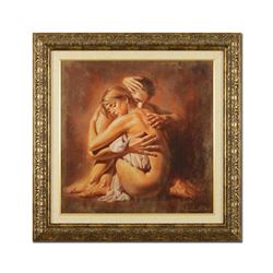 Tomasz Rut, "Remisse" Framed Limited Edition on Canvas (37.5" x 37.5"), Numbered 34/95 and Hand Sign