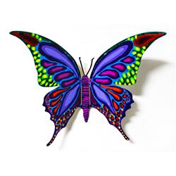 Patricia Govezensky- Original Painting on Cutout Steel "Butterfly CXVI"