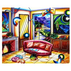 Alexander Astahov- Original Oil on Canvas "Chilling Room"