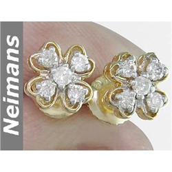 Antique 7.25 ct Green Sapphire Earrings 14kt CERTIFIED