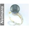 Image 1 : 1.00 ct Fire Opal & Diamond Ring 14kt Gold USGL