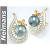 Image 1 : 11 MM Tahitian Pearl & Sapphire Diamond Pendant