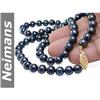 Image 1 : AAA CERT 11 MM Black Tahitian Pearl & Blue Diamond Ring