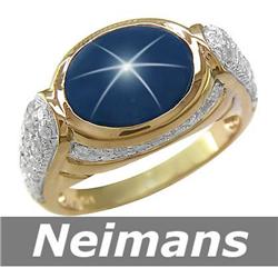 Gem Certified 7.25 ct Sapphire Tennis Bracelet 14k Gold