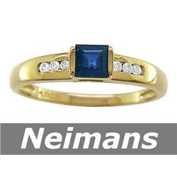 .50 ct Sapphire & Diamond Ring 14kt CERTIFIED