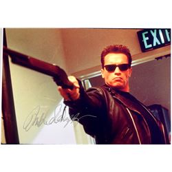 Arnold Schwarzenegger Autograph Signed Terminator Photo