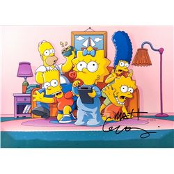 Matt Groening Autograph Signed The Simpsons Photo