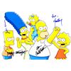 Image 1 : Dan Castellaneta Julie Kavner Autograph Signed The Simpsons Photo