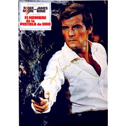 Roger Moore Autograph Signed James Bond 007 Photo