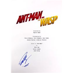 Paul Rudd Autograph Signed Antman and Wasp Script Cover