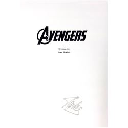 Stan Lee Autograph Signed Avengers Script Cover
