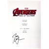 Image 1 : Joss Whedon Autograph Signed Avengers Age of Ultron Script Cover