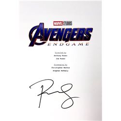 Robert Downey Jr Autograph Signed Avengers Endgame Script Cover