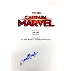 Samuel L Jackson Autograph Signed Captain Marvel Script Cover