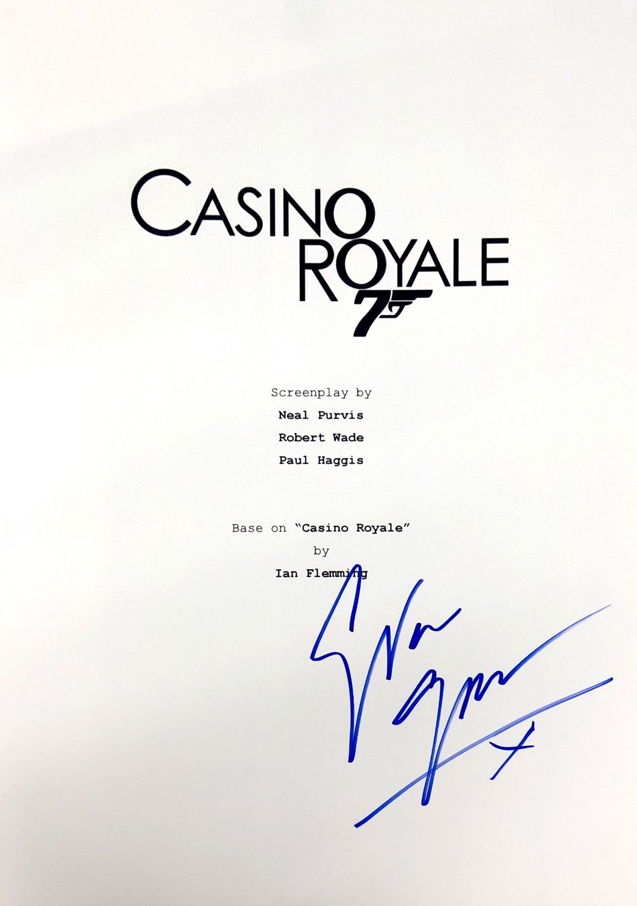 007 Script Eva Green Autograph Signed James Bond 007 Script Cover