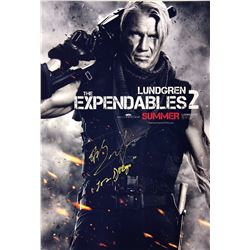 Expendables 2 Dolph Lundgren Signed Photo