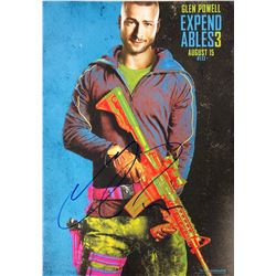 Expendables 3 Glen Powell Signed Photo
