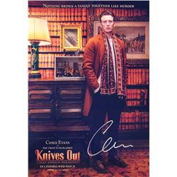 Knives Out Chris Evans Signed Photo