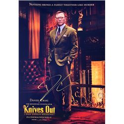 Knives Out Daniel Craig Signed Photo