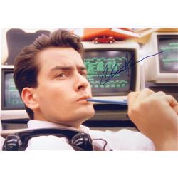 Wall Street Charlie Sheen Signed Photo