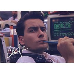 Wall Street Charlie Sheen Signed Photo