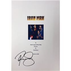Iron Man Robert Downey Jr Signed Script Cover