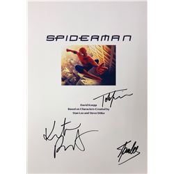 Spiderman Tobey Maguire Signed Script Cover