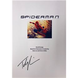 Spiderman Tobey Maguire Signed Script Cover