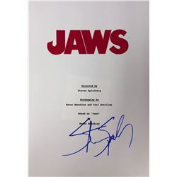 Jaws Steven Spielberg Signed Script Cover