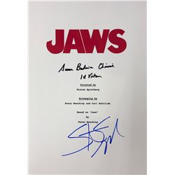 Jaws Steven Spielberg Signed Script Cover