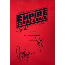 Star Wars Empire Strikes Back Signed Script Cover