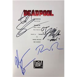 Deadpool Ryan Reynolds Signed Script Cover