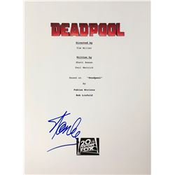 Deadpool Stan Lee Signed Script Cover