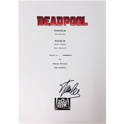 Deadpool Stan Lee Signed Script Cover