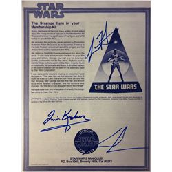 Star Wars Empire Strikes Back Signed Photo