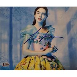 Lily Collins Autographed Signed Photo