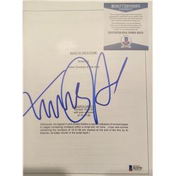 Michael J Fox Autographed Signed Script Cover