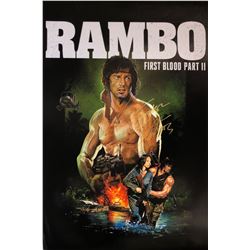 Rambo Sylvester Stallone Signed Poster