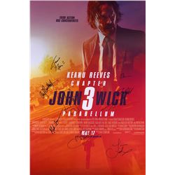 John Wick 3 Keanu Reeves Signed Poster