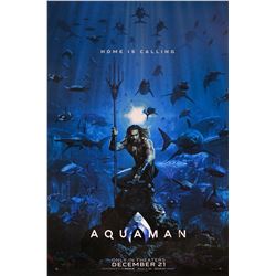 Aquaman Jason Momoa Signed Poster