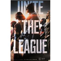 Justice League Gal Gadot Signed Poster